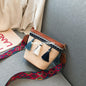 Ladies straw woven shoulder bag bucket bag