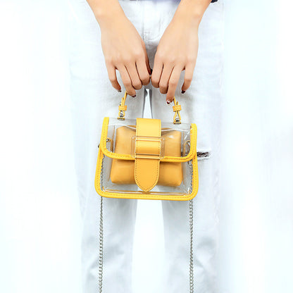 Ladies pvc transparent bag